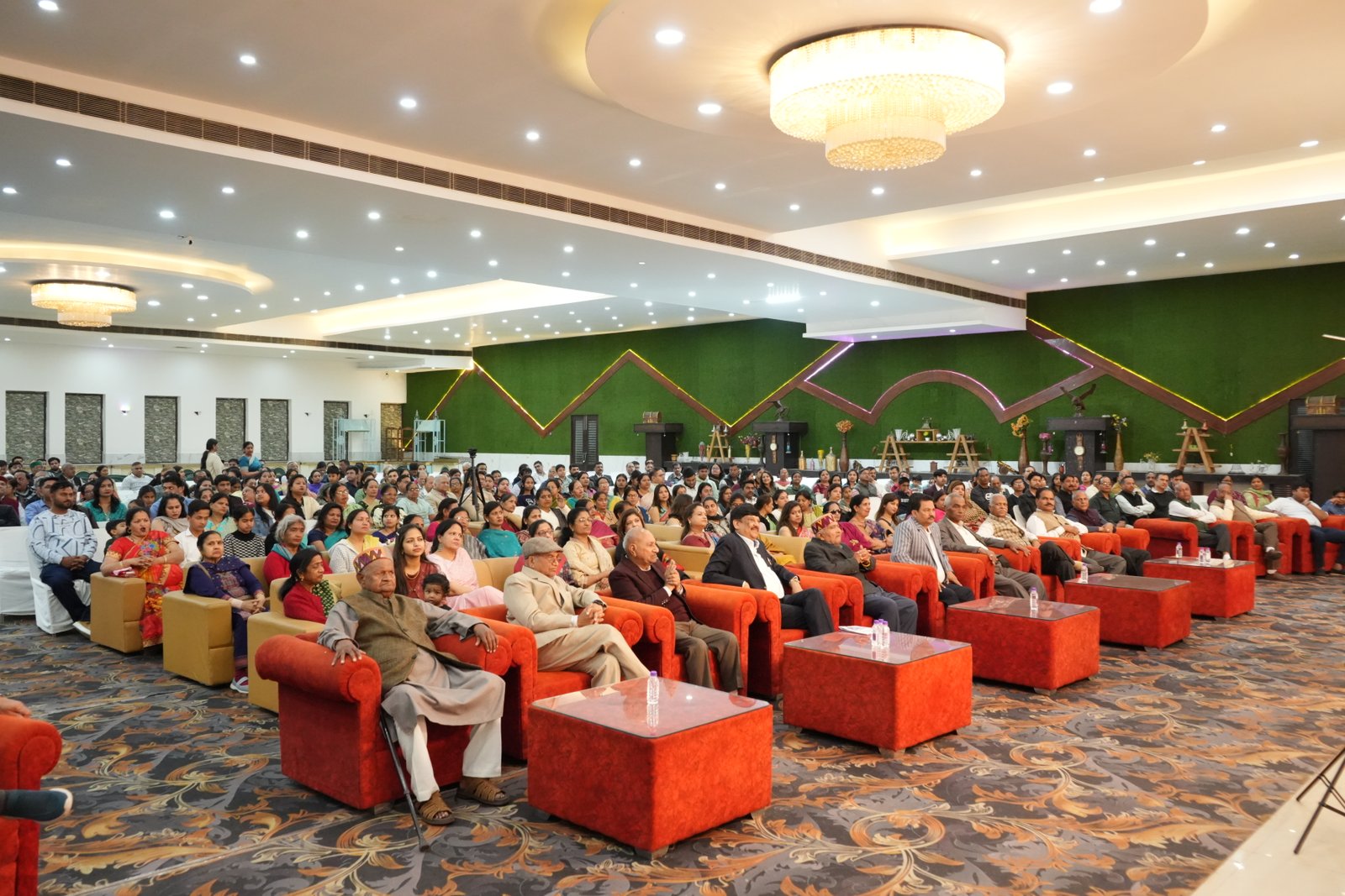Community gathering hall audience