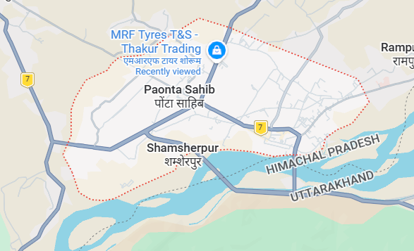 Map location