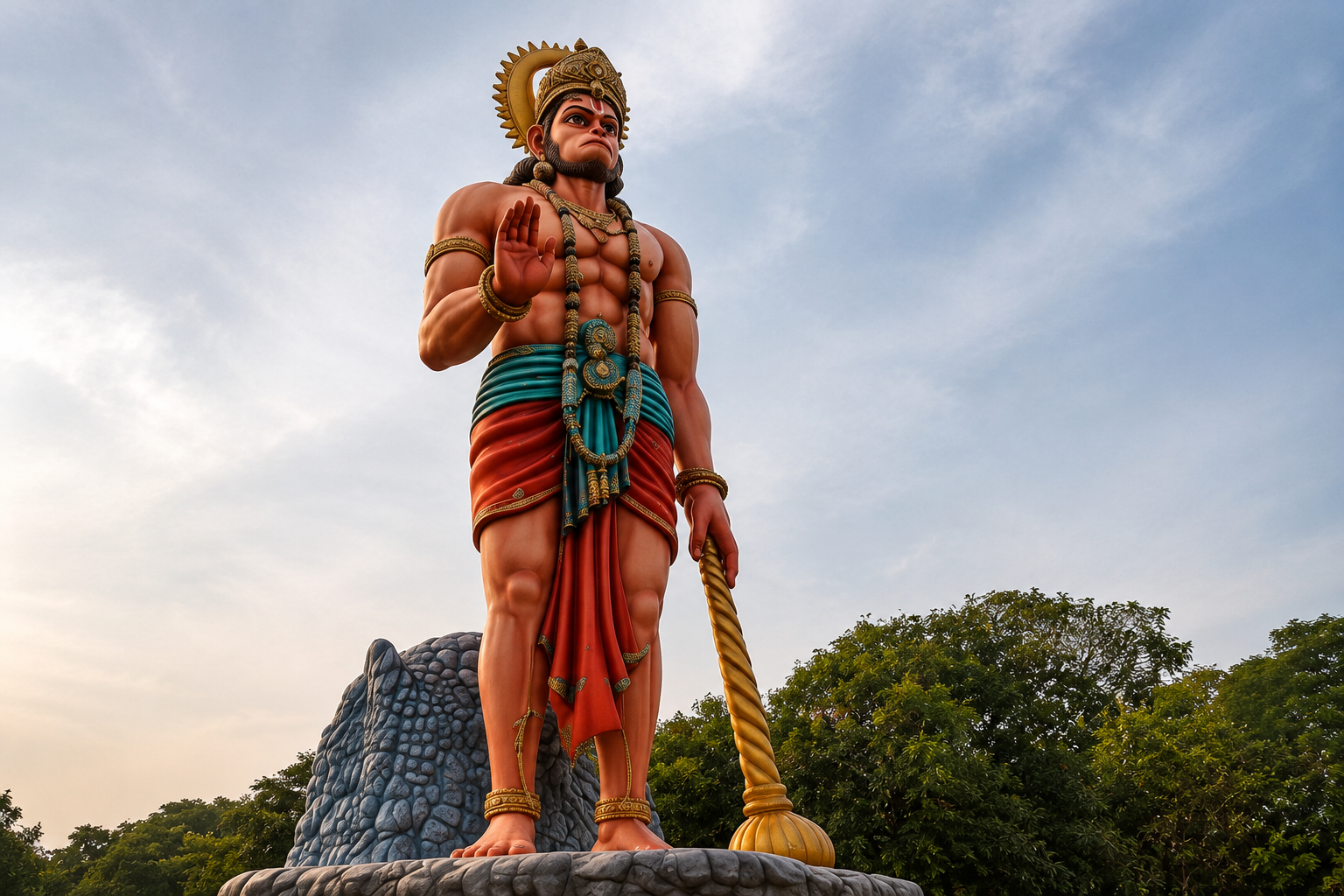 Hanuman Temple statue